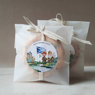 Adesivo Festa de aniversário Tesoita Escocês