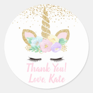 Adesivo Festa de aniversário Unicorn