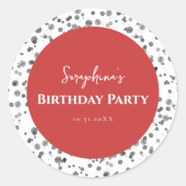 Adesivo Festa de aniversário Vermelha-Cole Dalmaciana