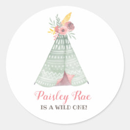 Adesivo Festa de aniversário Wild Boho Girl