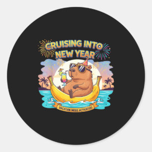 Adesivo Festa de Ano Novo 2026 Cruising Into Matching Fa