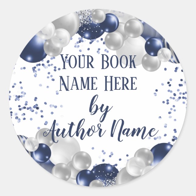 Adesivo Festa de Assinatura de Lançamento de Livro (Frente)