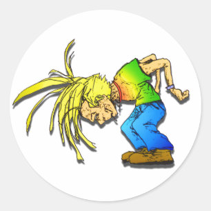 Adesivo Festa de Banguecoque de Cabeça de Mosh de Metal P