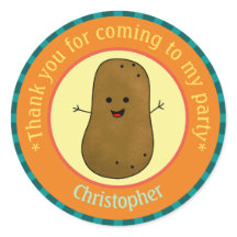 Festa de Batata Obrigado Personalizado