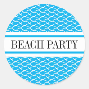 Adesivo FESTA DE BEACH Sky Blue Waves Racing Stripes