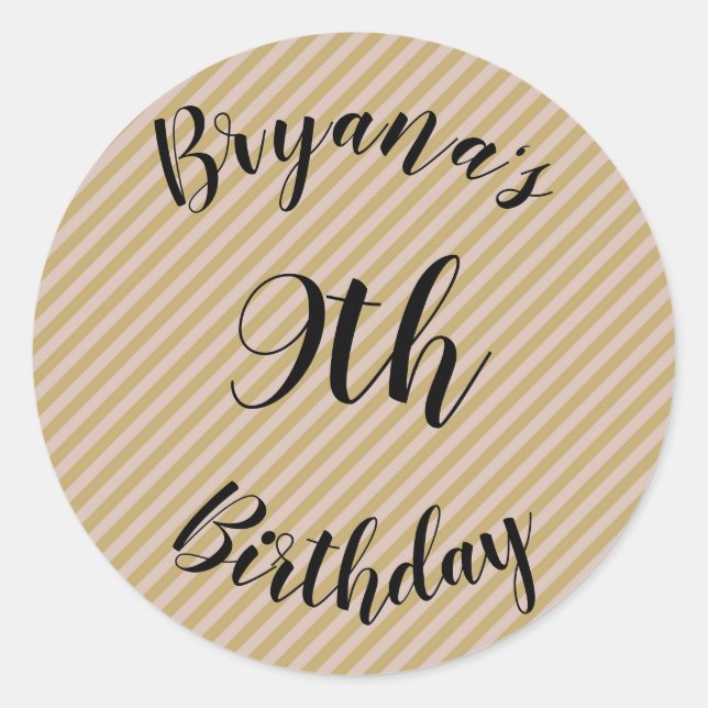 Adesivo Festa de bege Rosa Esbranquiçado e Douradas Leves (Frente)