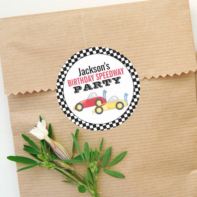 Adesivo Festa de Brincadeira do Carro Raça Simples (Criador carregado)