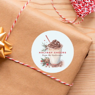 Adesivo Festa de Café Feriado de Natal