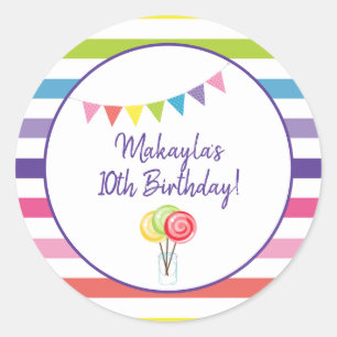 Adesivo Festa de Candy Doce Festa de aniversário Compra Ar