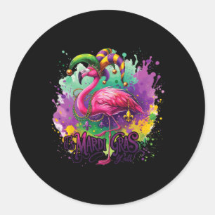 Adesivo Festa de Carnaval Fabulosa Flamingo Mardi Gras
