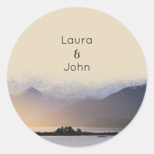 Adesivo Festa de casamento da montanha Evergreen