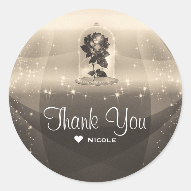 Adesivo Festa de casamento de Rosa vermelha Magnética Enca (Frente)