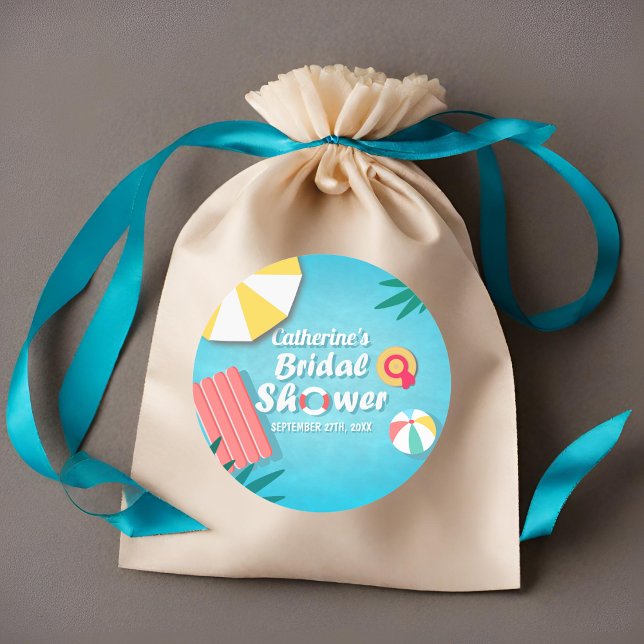 Adesivo Festa de Chá de Noiva de Verão com Tema de Festa n (Criador carregado)