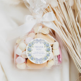 Adesivo Festa de Chá de Noiva Floral Azul