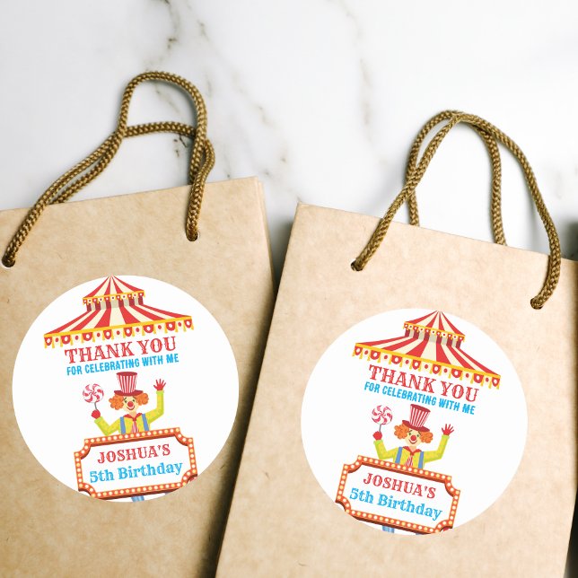 Adesivo Festa de circo do Carnaval personalizada (Criador carregado)