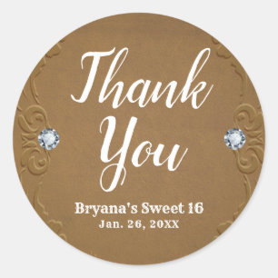 Adesivo Festa de Couro Rústico Ocidental Jeans e Diamantes