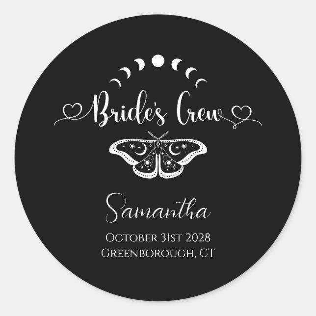 Adesivo Festa de despedida de solteira celeste gótica pers (Frente)