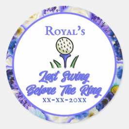 Adesivo Festa de Despedida de Solteira, Chá de Noiva Azul