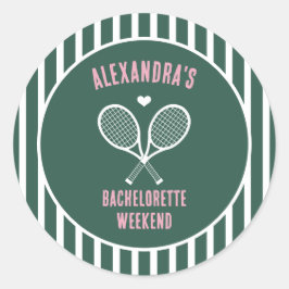Adesivo Festa de despedida de solteira de tênis verde prép