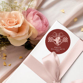 Adesivo Festa de Dia dos Namorados da Red Cupid Singles