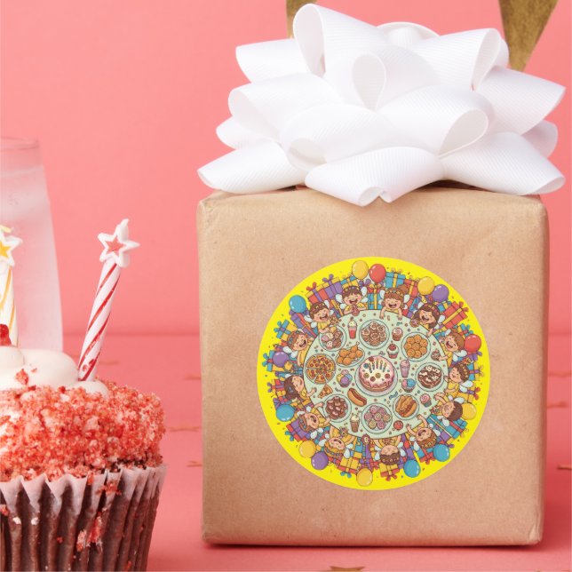 Adesivo Festa De Fada Amarelo, De Fada, Para Crianças (Festa)