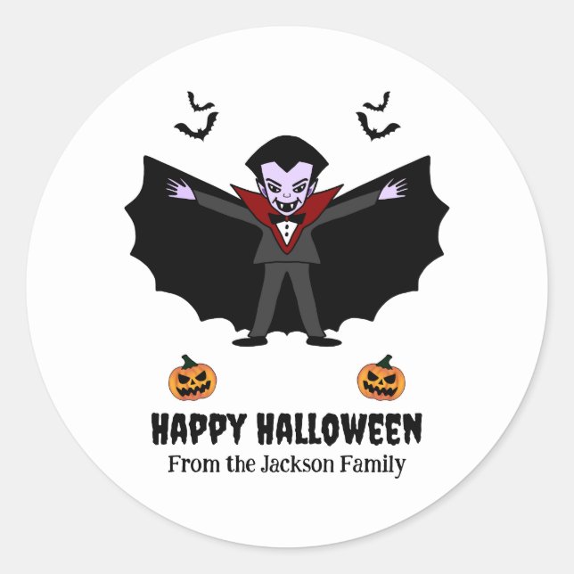 Adesivo Festa de fantasia de Spookeen Dracula Vampire (Frente)