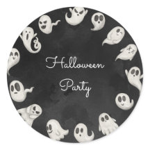 Festa de fantasmas assustadores do Halloween