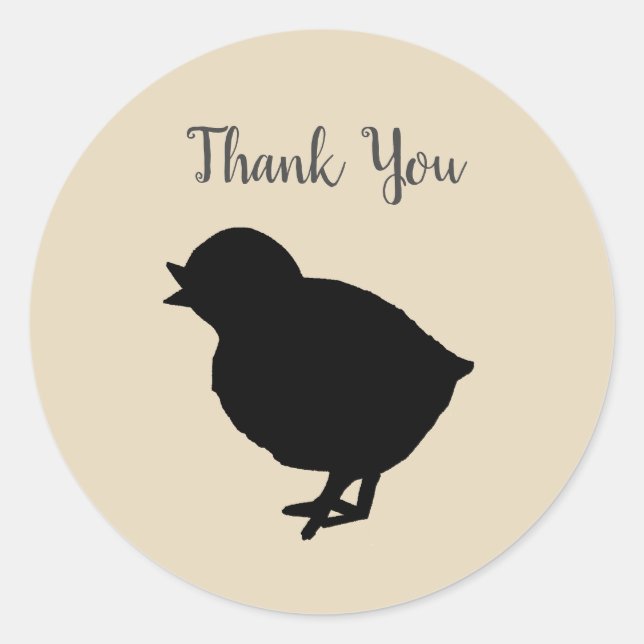 Adesivo Festa de Fazenda de Barnyard Agradeço-Lhes (Frente)