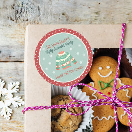 Adesivo Festa de Feriado de Suéter Retroativo