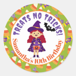 Adesivo Festa de Figurino de Halloween para Crianças Bonit