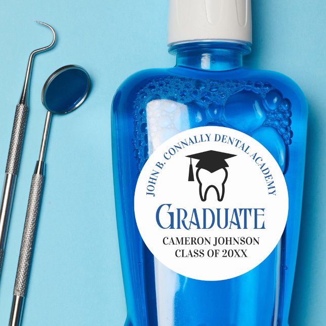 Adesivo Festa de formatura de Dentista Personalizada da Fa (Criador carregado)