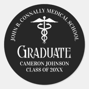 Adesivo Festa de Formatura Personalizada de Medicina em Pr