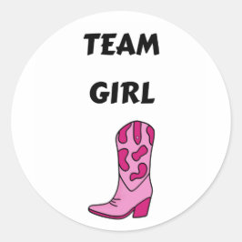 Adesivo Festa de gênero de voto da Team Girl