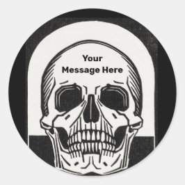 Adesivo Festa de Halloween de Aniversário Personalizada do