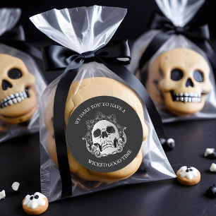 Adesivo Festa de Halloween do Caveira Gótica