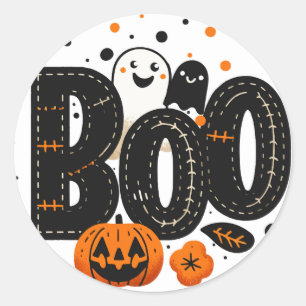 Adesivo Festa de Halloween do Stitch do Frankenstein BOO