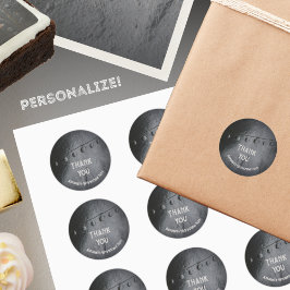 Adesivo Festa de homem ao estilo industrial de metal negro