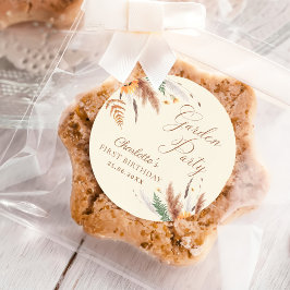 Adesivo Festa de Jardim primeiro aniversario Floral de Flo