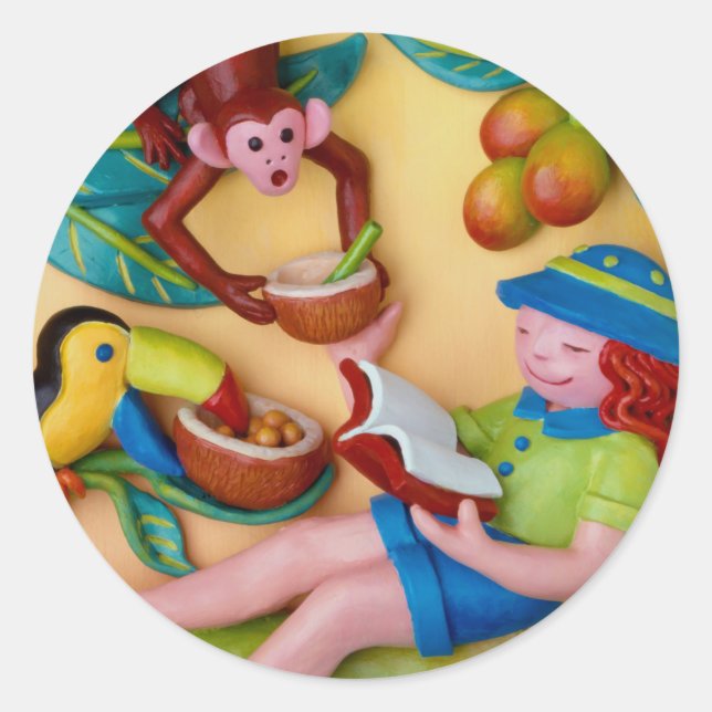 Adesivo Festa de Jingle Safari (Frente)