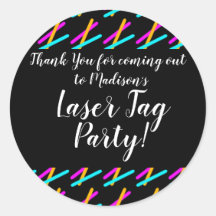 Festa de Laser Tag Rosa Azul Turquesa para Anivers