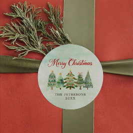 Adesivo Festa de Natal da Elegant Watercolor