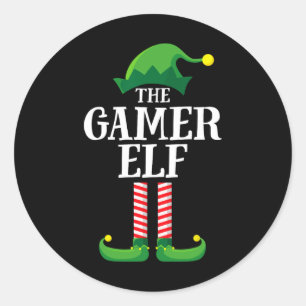 Adesivo Festa de Natal do Grupo Familiar Elf Matching