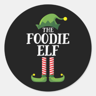 Adesivo Festa de Natal do Grupo Familiar Foodie Elf Match