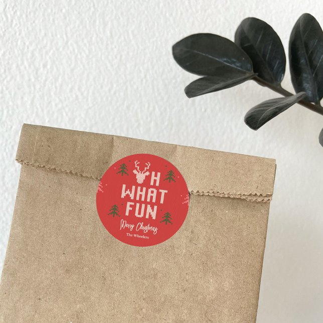 Adesivo Festa de Natal Feia, Favor do Sticker (Criador carregado)