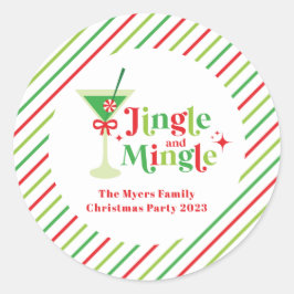 Adesivo Festa de Natal Jingle and Mingle
