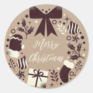 Adesivo Festa de Natal Personalizada Feliz Natal
