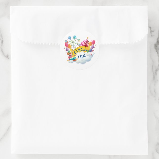 Adesivo Festa de Palhaços de Circo (Bolsa)