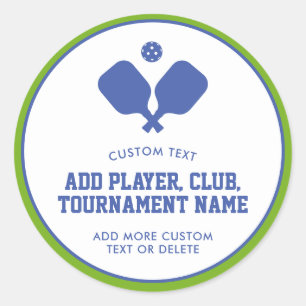 Adesivo Festa de Piceball Paddles Blue Green Personalizado