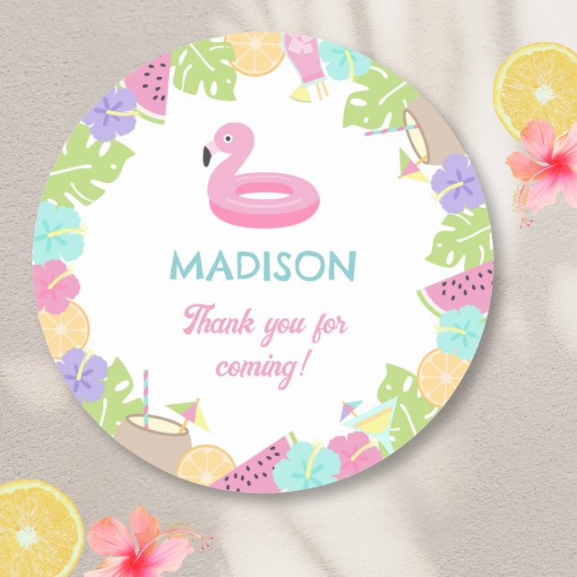 Adesivo Festa de Piscina (Criador carregado)