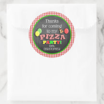 Festa de Pizza de Aniversário Obrigado